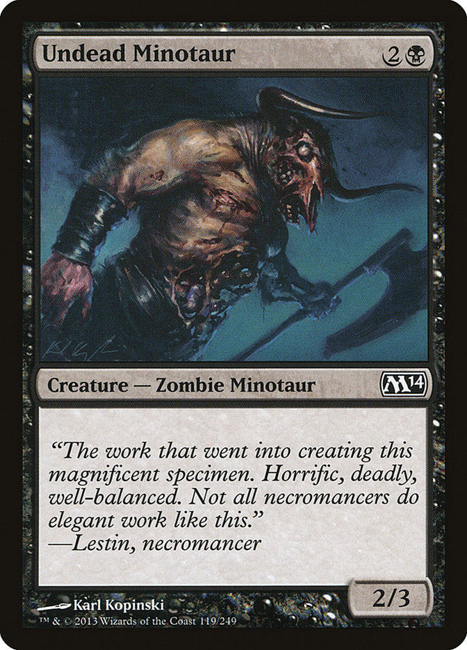 Undead Minotaur [Magic 2014] | The CG Realm