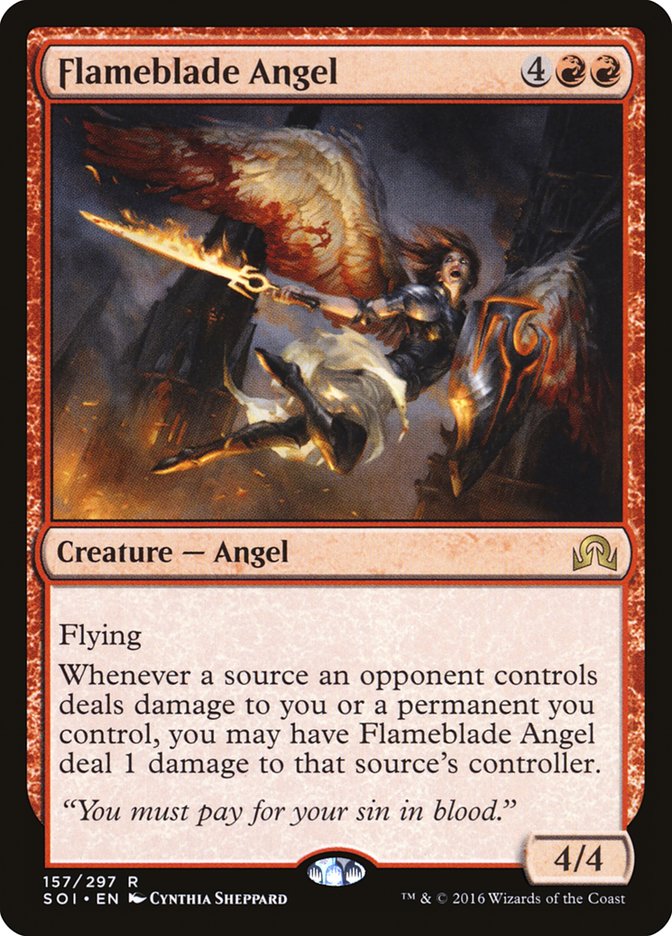 Flameblade Angel [Shadows over Innistrad] | The CG Realm