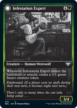 Infestation Expert (DBL-473) - Innistrad: Double Feature: (Double Faced Transform)