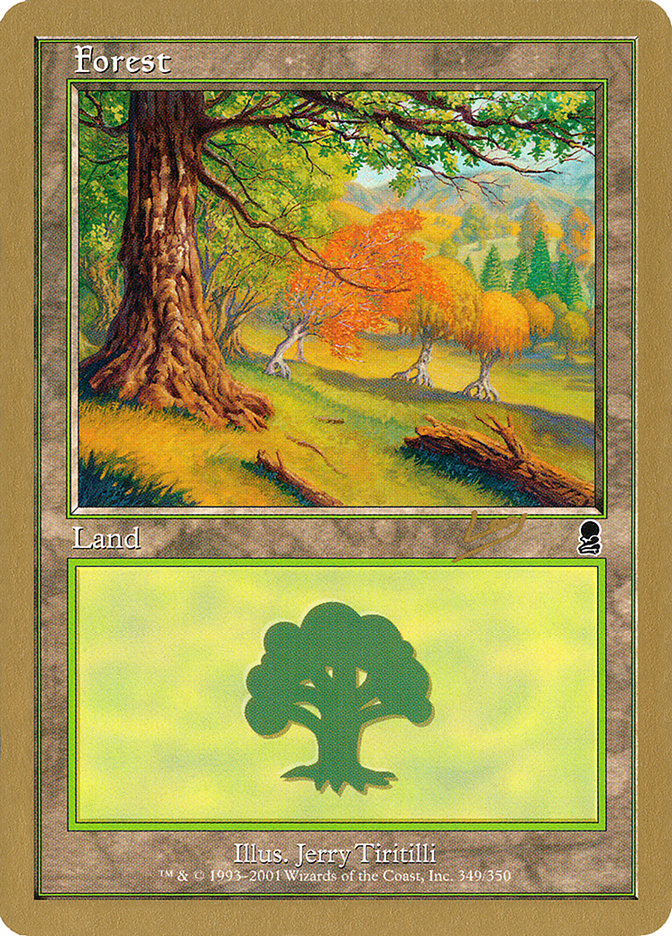 Forest (349) (Raphael Levy) [World Championship Decks 2002] | The CG Realm