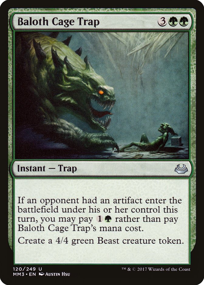 Baloth Cage Trap [Modern Masters 2017] | The CG Realm