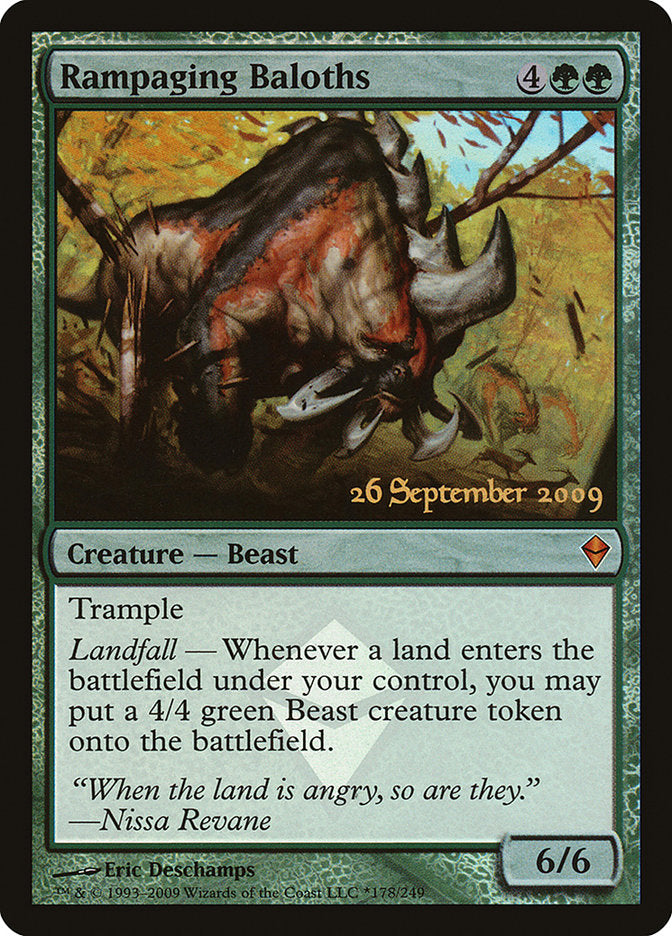 Rampaging Baloths [Zendikar Prerelease Promos] | The CG Realm