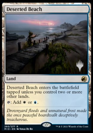 Deserted Beach (Promo Pack) [Innistrad: Midnight Hunt Promos] | The CG Realm
