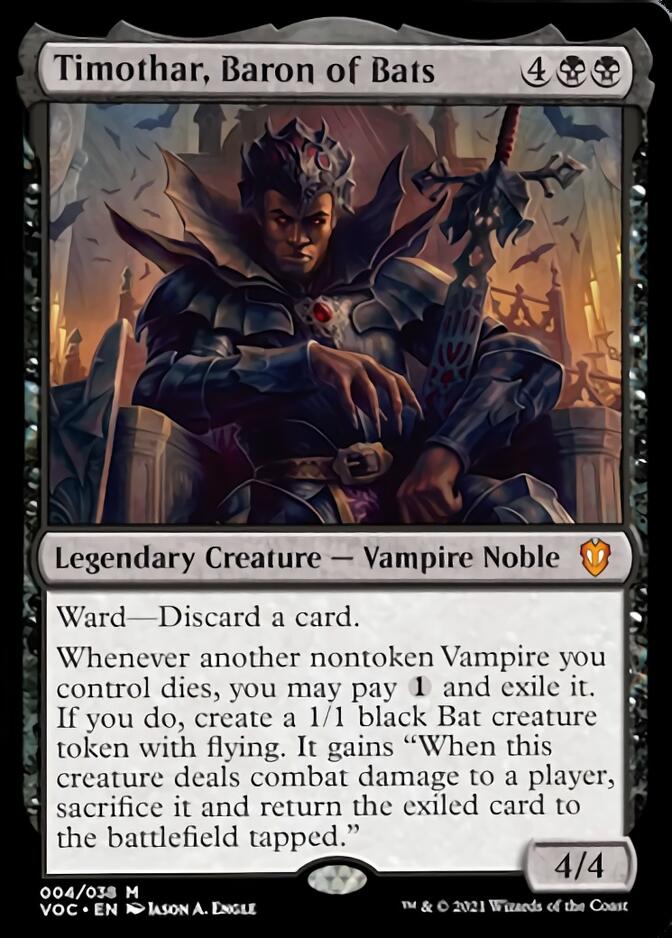 Timothar, Baron of Bats [Innistrad: Crimson Vow Commander] | The CG Realm