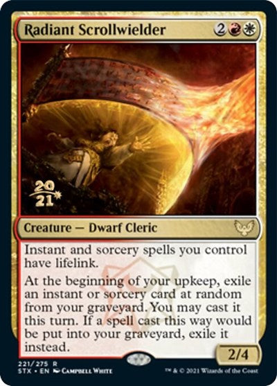 Radiant Scrollwielder [Strixhaven: School of Mages Prerelease Promos] | The CG Realm