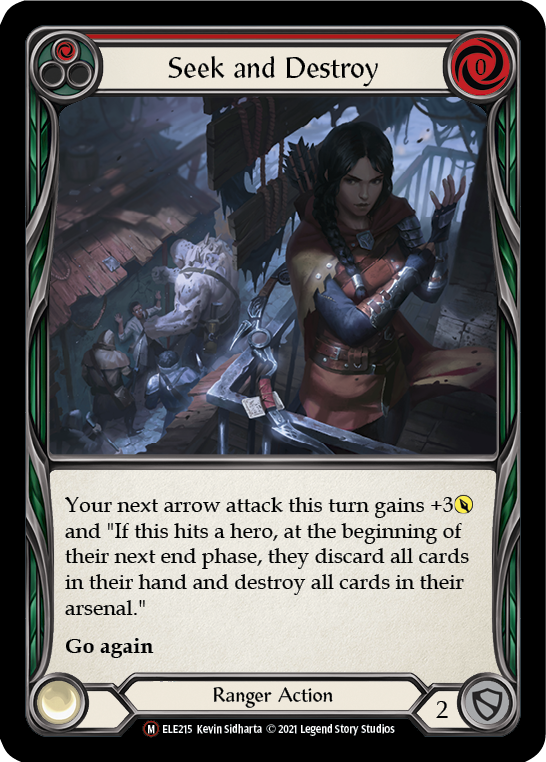 Seek and Destroy [U-ELE215] (Tales of Aria Unlimited)  Unlimited Rainbow Foil | The CG Realm