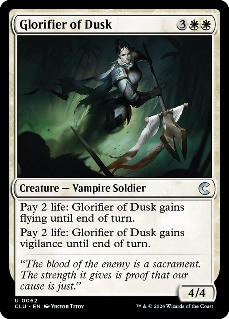 Glorifier of Dusk [Ravnica: Clue Edition] | The CG Realm