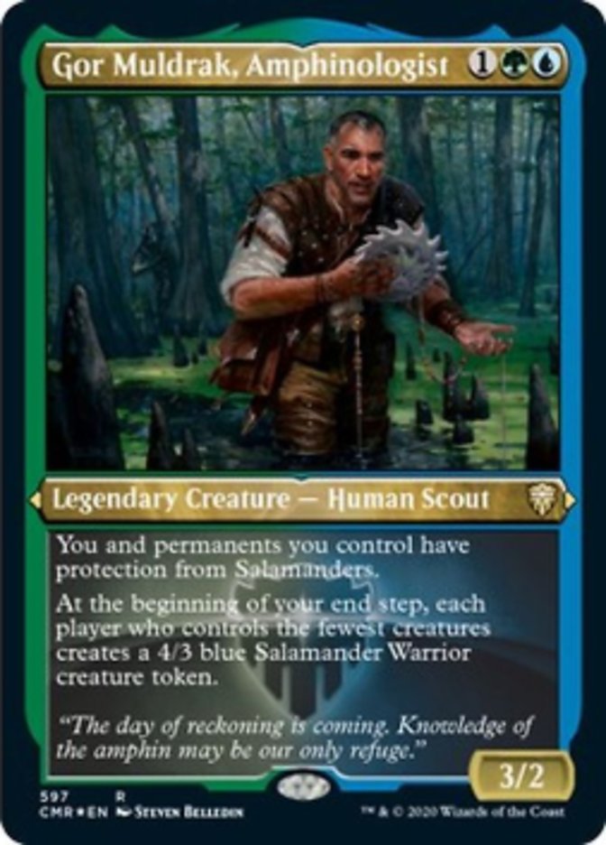 Gor Muldrak, Amphinologist (Etched) [Commander Legends] | The CG Realm