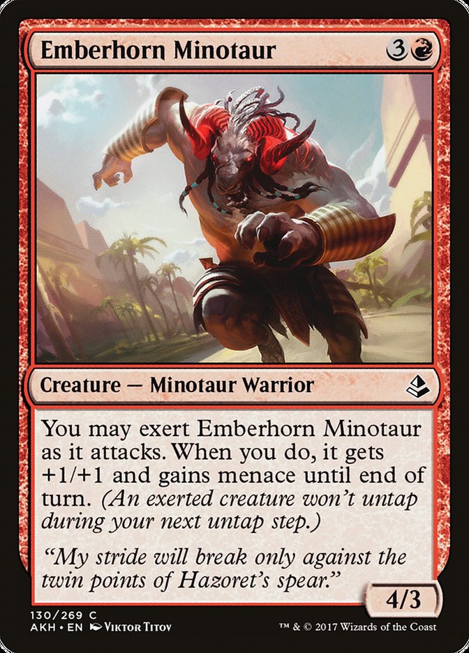 Emberhorn Minotaur [Amonkhet] | The CG Realm