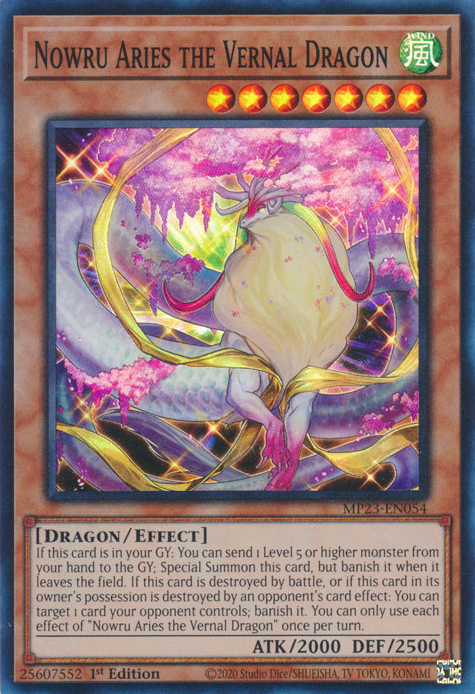 Nowru Aries the Vernal Dragon [MP23-EN054] Super Rare | The CG Realm