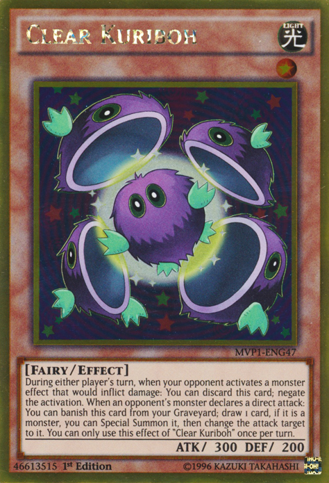 Clear Kuriboh [MVP1-ENG47] Gold Rare | The CG Realm