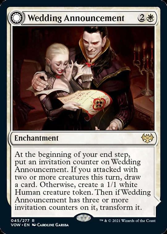 Wedding Announcement (VOW-045) - Innistrad: Crimson Vow: (Double Faced Transform)