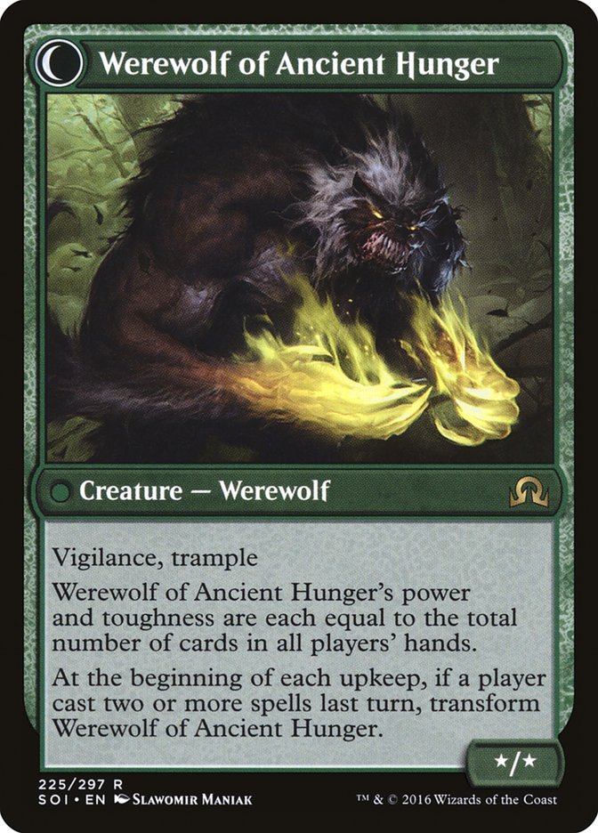 Sage of Ancient Lore // Werewolf of Ancient Hunger [Shadows over Innistrad] | The CG Realm