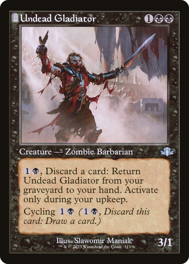 Undead Gladiator (Retro) [Dominaria Remastered] | The CG Realm