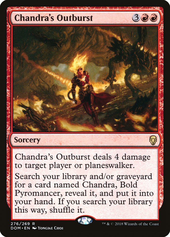 Chandra's Outburst [Dominaria] | The CG Realm