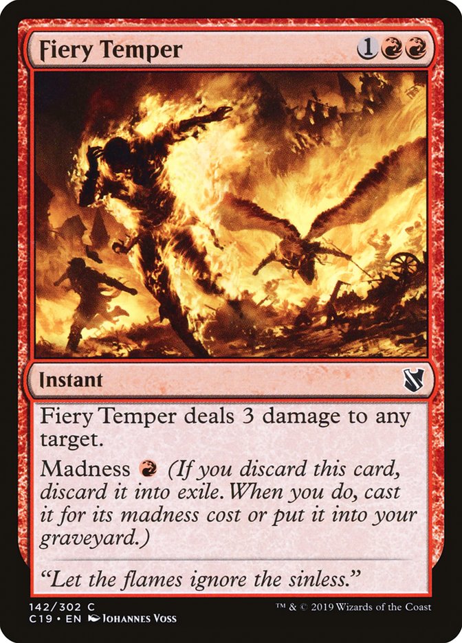 Fiery Temper [Commander 2019] | The CG Realm