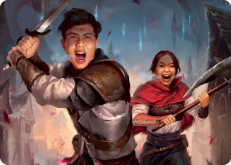 Daybreak Combatants Art Card [Innistrad: Crimson Vow Art Series] | The CG Realm