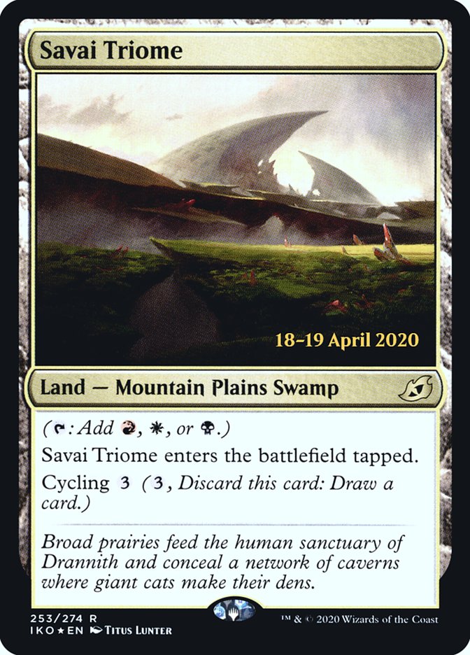 Savai Triome [Ikoria: Lair of Behemoths Prerelease Promos] | The CG Realm