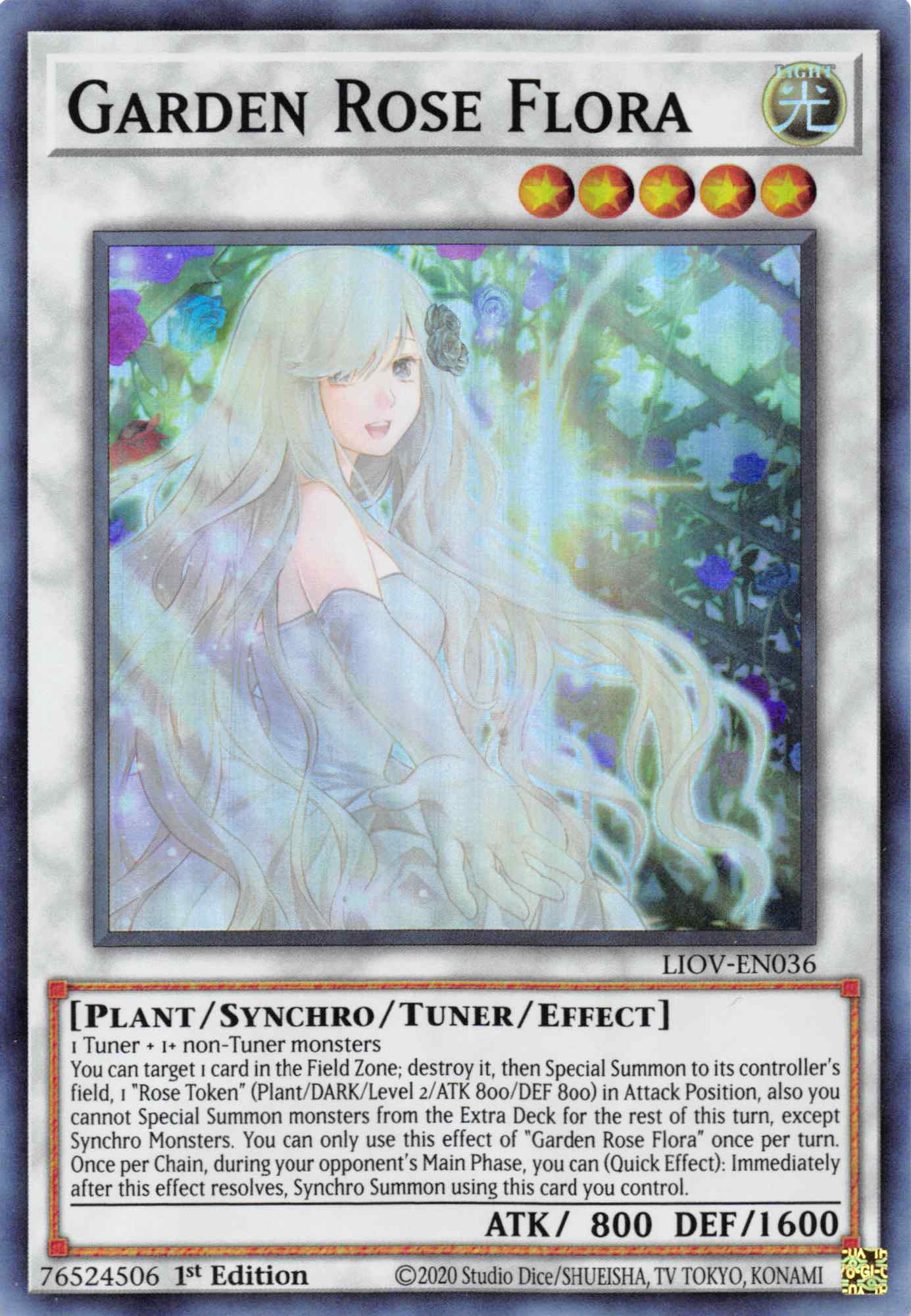 Garden Rose Flora [LIOV-EN036] Super Rare | The CG Realm