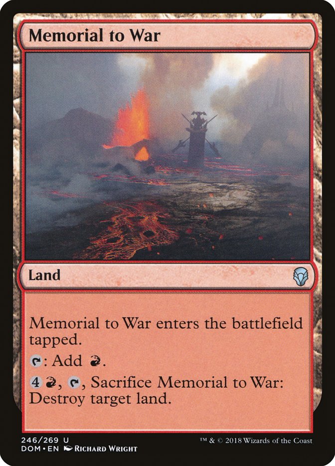Memorial to War [Dominaria] | The CG Realm
