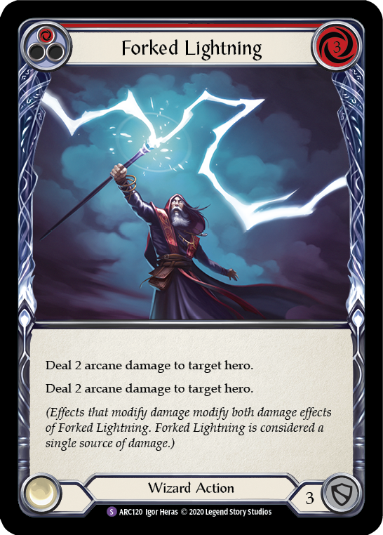 Forked Lightning [U-ARC120] (Arcane Rising Unlimited)  Unlimited Normal | The CG Realm