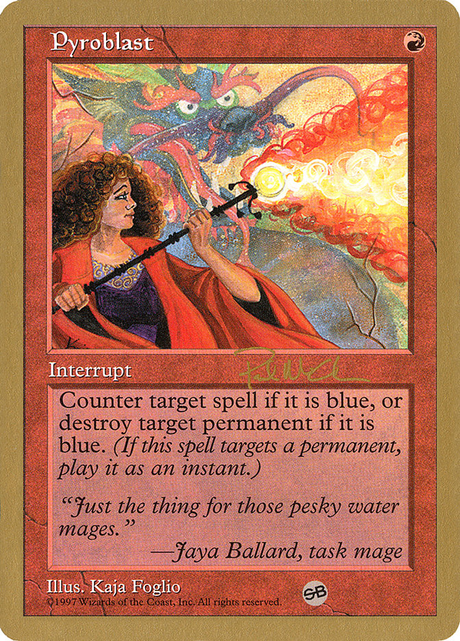 Pyroblast (Paul McCabe) (SB) [World Championship Decks 1997] | The CG Realm