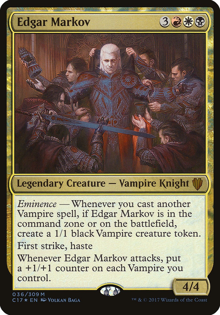 Edgar Markov (Oversized) [Commander 2017 Oversized] | The CG Realm