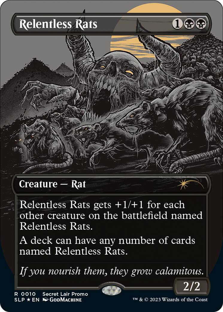 Relentless Rats (Borderless) [Secret Lair Showdown] | The CG Realm