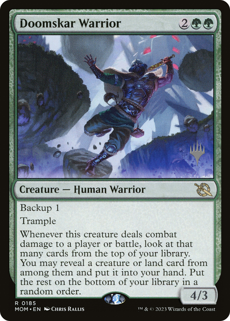 Doomskar Warrior (Promo Pack) [March of the Machine Promos] | The CG Realm