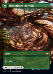 Darkbore Pathway // Slitherbore Pathway (Borderless Alternate Art) [Kaldheim] | The CG Realm
