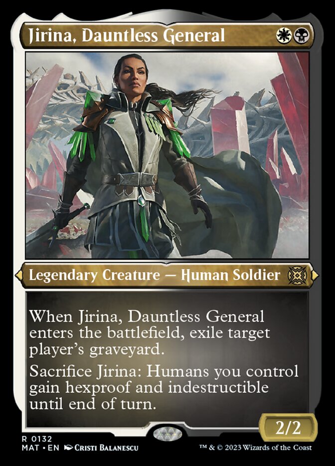 Jirina, Dauntless General (Foil Etched) [March of the Machine: The Aftermath] | The CG Realm