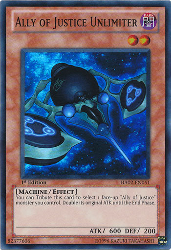 Ally of Justice Unlimiter [HA02-EN051] Super Rare | The CG Realm