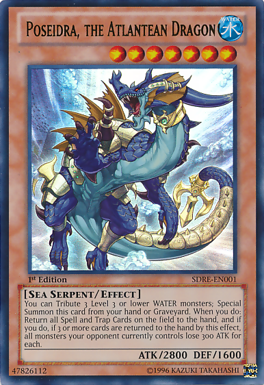 Poseidra, the Atlantean Dragon [SDRE-EN001] Ultra Rare | The CG Realm