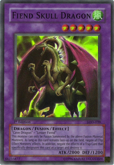 Fiend Skull Dragon [LOD-039] Super Rare | The CG Realm