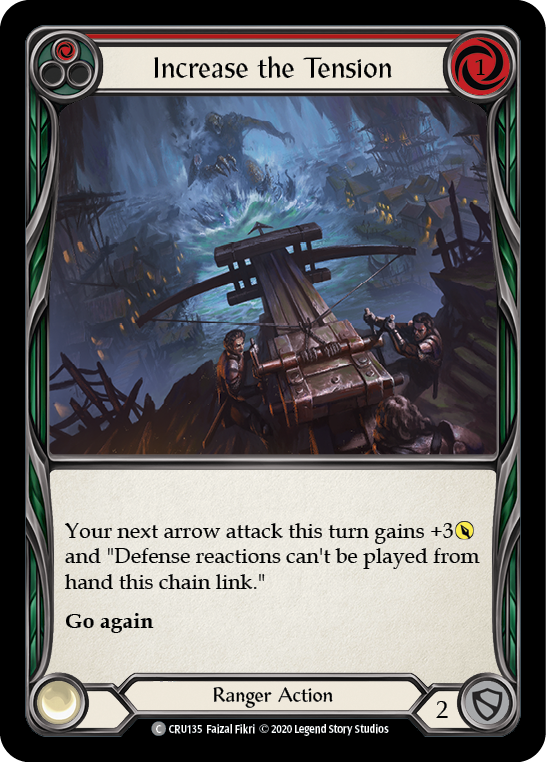 Increase the Tension (Red) [CRU135] (Crucible of War)  1st Edition Rainbow Foil | The CG Realm