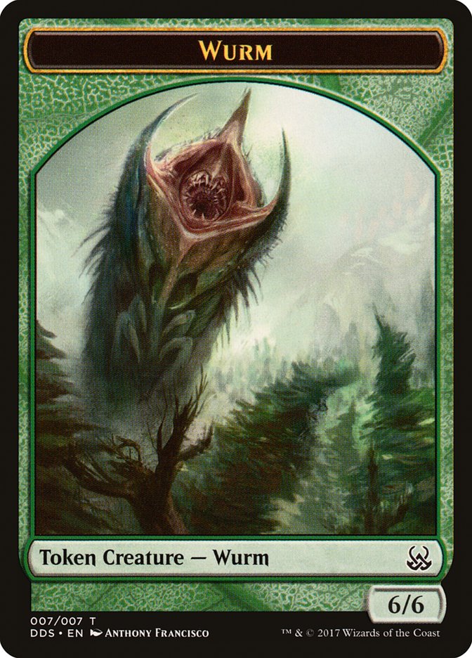 Wurm Token [Duel Decks: Mind vs. Might Tokens] | The CG Realm