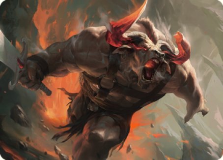 Furious Bellow Art Card [Dominaria United Art Series] | The CG Realm