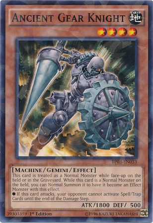 Ancient Gear Knight [BP03-EN033] Shatterfoil Rare | The CG Realm