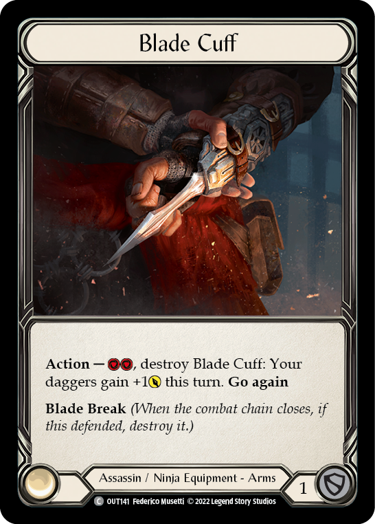 Blade Cuff [OUT141] (Outsiders)  Rainbow Foil | The CG Realm