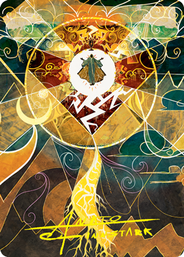 Lightning Bolt Art Card (Gold-Stamped Signature) [Strixhaven: School of Mages Art Series] | The CG Realm