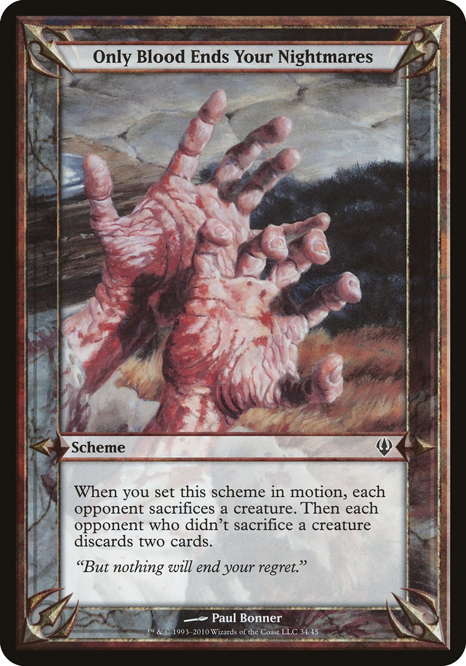 Only Blood Ends Your Nightmares (Schemes) [Archenemy Schemes] | The CG Realm