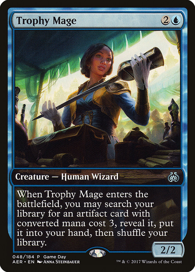Trophy Mage (Game Day) [Aether Revolt Promos] | The CG Realm