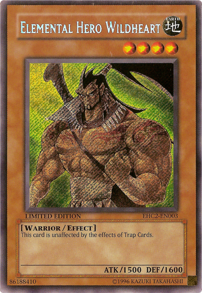 Elemental Hero Wildheart [EHC2-EN003] Secret Rare | The CG Realm