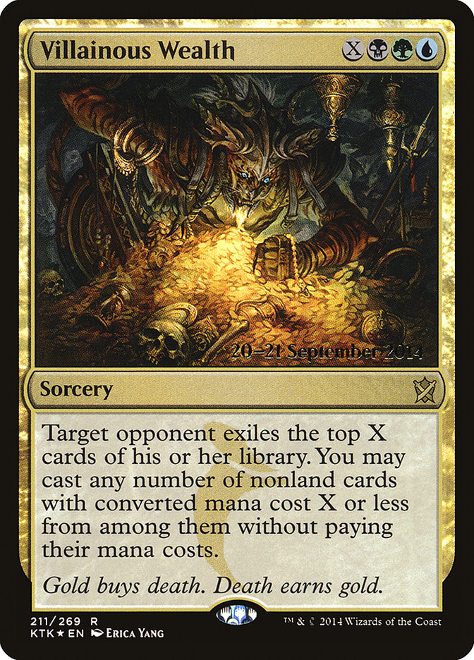 Villainous Wealth [Khans of Tarkir Prerelease Promos] | The CG Realm