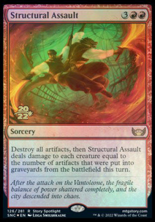 Structural Assault [Streets of New Capenna Prerelease Promos] | The CG Realm