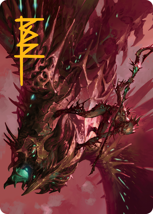 Skyclave Invader Art Card (Gold-Stamped Signature) [March of the Machine Art Series] | The CG Realm
