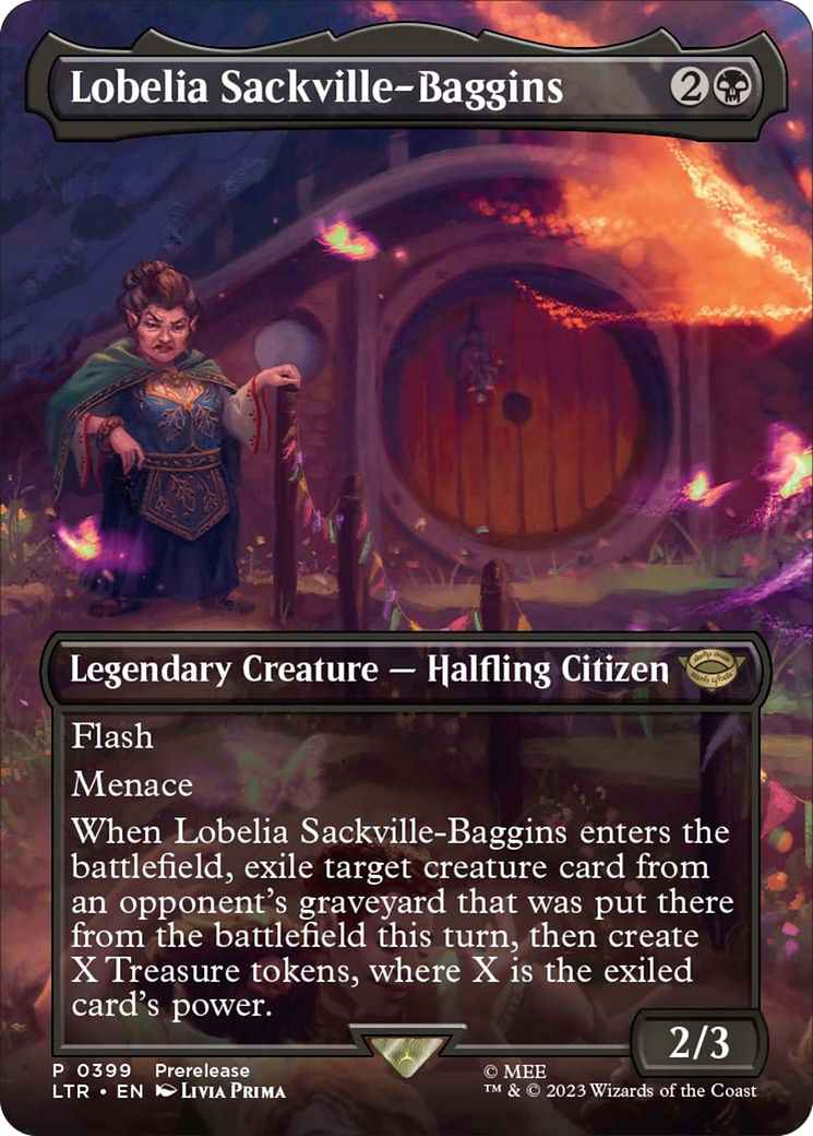 Lobelia Sackville-Baggins (Borderless Alternate Art) [The Lord of the Rings: Tales of Middle-Earth] | The CG Realm
