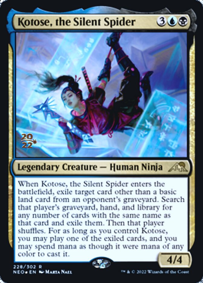 Kotose, the Silent Spider [Kamigawa: Neon Dynasty Prerelease Promos] | The CG Realm