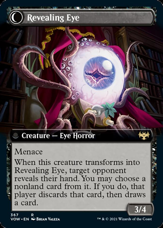 Concealing Curtains (Extended Art) (VOW-367) - Innistrad: Crimson Vow: (Extended Art, Double Faced Transform)