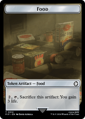 Warrior // Food (0012) Double-Sided Token [Fallout Tokens] | The CG Realm